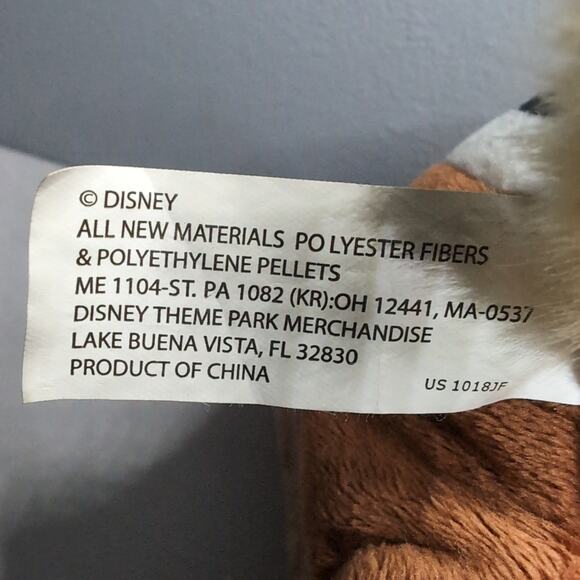 Disney Parks Chip Plush Walt Disney World Disneyland Chipmunk 9" Stuffed Animal - Picture 8 of 9